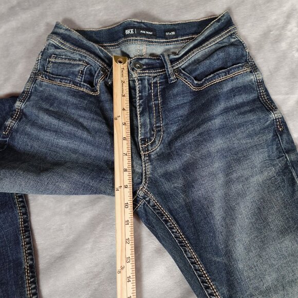 BKE Alec Skinny Denim Jeans Mens 31x30 (Fits 30x29) Stretch Dark Wash - Picture 12 of 12